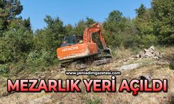Mezarlık yeri açılıyor!