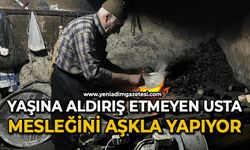 Yaşına aldırış etmeyen usta, unutulmaya yüz tutan mesleğini aşkla yapıyor