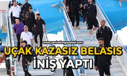 Uçak kazasız belasıs iniş yaptı
