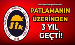 Patlamanın üzerinden 3 yıl geçti!