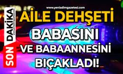 Aile dehşeti: Babasını ve babaannesini bıçakladı!
