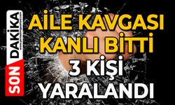 Aile kavgası kanlı bitti: 3 kişi yaralandı