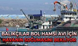 Balıkçılar, bol hamsi avı için havanın soğumasını bekliyor