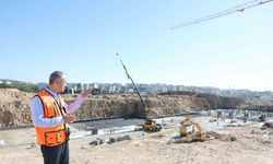 Başkan Çiftçi devlet hastanesi şantiyesinde: "İnşaat hızla ilerliyor"