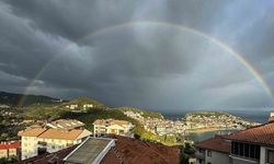 Yağmur sonrası gökkuşağı oluştu