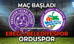 Ereğli Belediyespor-Orduspor karşılaşması başladı