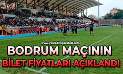 Bodrum maçının bilet fiyatları açıklandı
