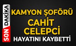 Kamyon şoförü Zahit Celepci hayatını kaybetti