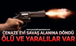 Cenaze evi savaş alanına döndü: Ölü ve yaralılar var