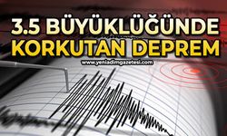 3,5 büyüklüğünde deprem
