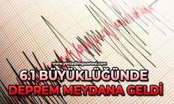 6.1 Büyüklüğünde deprem meydana geldi