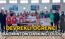 Devrekli öğrenci Badminton’da ikinci oldu