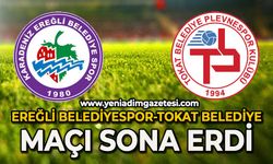 Ereğli Belediyespor-Tokat Belediye maçı sona erdi