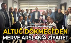 Altuğ Dökmeci'den Merve Arslan'a ziyaret