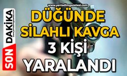 Düğünde silahlı kavga: 3 kişi yaralandı