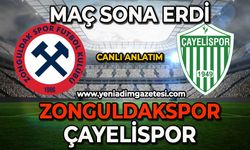 Zonguldakspor-Çayelispor karşılaşması sona erdi