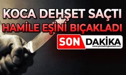 Hamile eşini 6 yerinden bıçakladı