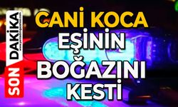 Cani koca eşinin boğazını kesti