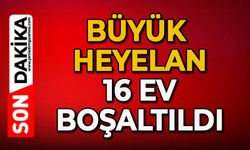 Büyük heyelan: 16 ev boşaltıldı