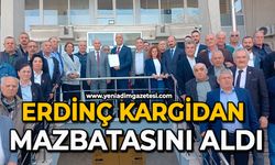 Erdinç Kargidan mazbatasını aldı