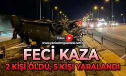 Feci kaza : 2 kişi öldü, 5 kişi yaralandı
