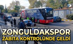 Zonguldakspor, zabıta araçları kontrolünde geldi