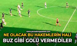 Ne olacak bu hakemlerin hali: Buz gibi golü vermediler