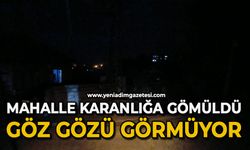 Mahalle karanlığa gömüldü: Göz gözü görmüyor