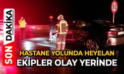 Hastane yolunda heyelan: Ekipler olay yerinde