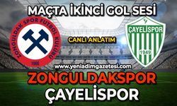 Zonguldakspor-Çayelispor karşılaşmasında ikinci gol sesi (Canlı Anlatım)