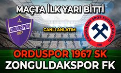 Orduspor 1967  –Zonguldakspor karşılaşmada ilk yarı bitti