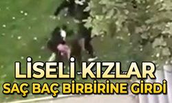 Okul çıkışı liseli kızlar saç baş birbirine girdi