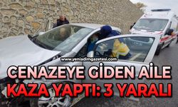 Cenazeye giden aile kaza yaptı: 3 yaralı