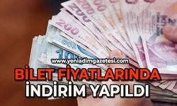 Bilet fiyatlarında indirim geldi