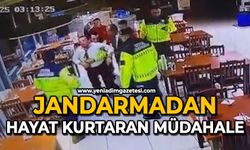 Jandarmadan hayat kurtaran müdahale