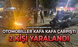 Otomobiller kafa kafaya çarpıştı: 2 yaralı
