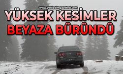 Yüksek kesimleri beyaza büründü