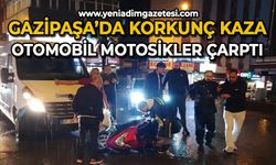 Gazipaşa'da korkunç kaza: Otomobil motosiklete çarptı