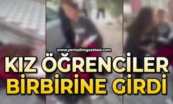 Kız öğrenciler birbirine girdi