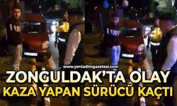 Zonguldak'ta olay: Kaza yaptı olay yerinden kaçtı