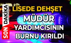 Lisede dehşet: Müdür Yardımcısının burnu kırıldı