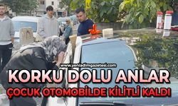 2 yaşındaki çocuk otomobilde kilitli kaldı