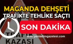 Maganda dehşet saçtı: Bebekli otomobili sıkıştırıp kazaya sebep oldu