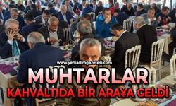 Muhtarlar kahvaltıda bir araya geldi