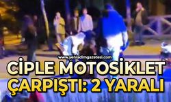 Ciple motosiklet çarpıştı: 2 yaralı