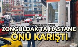 Zonguldak’ta hastane önü karıştı!