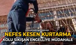 Nefes kesen kurtarma: Kolu sıkışan engelliye müdahale