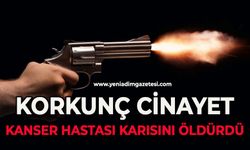 Kanser hastası karısını öldürdü