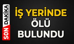 İş yerinde ölü bulundu
