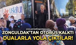 Zonguldak’tan otobüs kalktı: Dualarla yola çıktılar